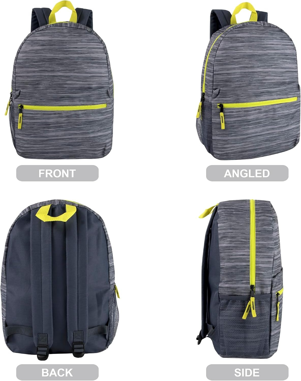 Trail maker 17 inch Backpack for Travel & Commute, Zippered Front & Mesh Side Pockets, Padded Straps(Art Board)