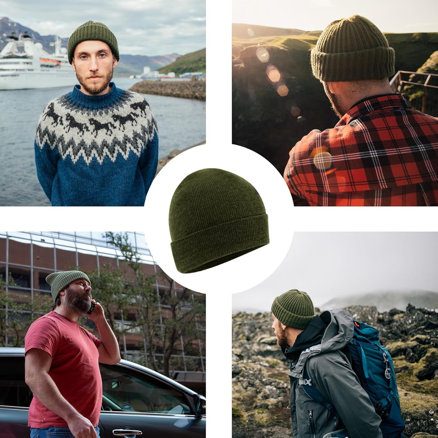 50 Pack of Bulk Wholesale Adult One Size Men and Womens Stretch Knit Beanie Skull Hats for Fall, Winter, Snow, Wind & Rain(Assorted Colors Pack)