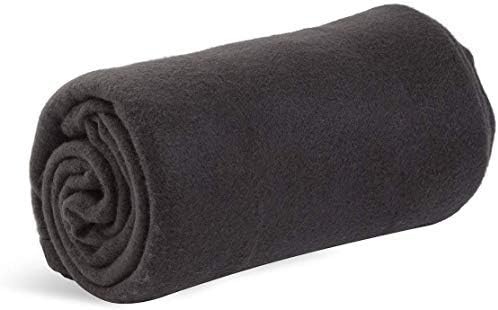50×60 Throw Blankets, Ultra Soft Hypoallergenic Fleece Fall Throw Blanket for Livingroom, Couch, Chair, Bed, Black(Solid Black)