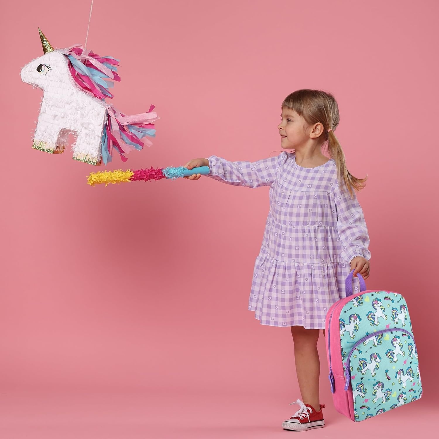 Trail maker 15 Inch Kids Backpacks for Boys & Girls | Preschool, Kindergarten, Elementary School Backpacks with Adjustable, Padded Straps (Prehistoric Pals)(Upbeat Unicorns)