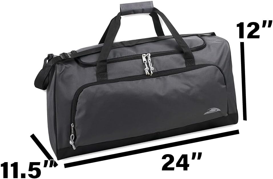 Lightweight Canvas Duffle Bags for Men & Women For Traveling, the Gym, and as Sports Equipment Bag/Organizer(Grey 2)