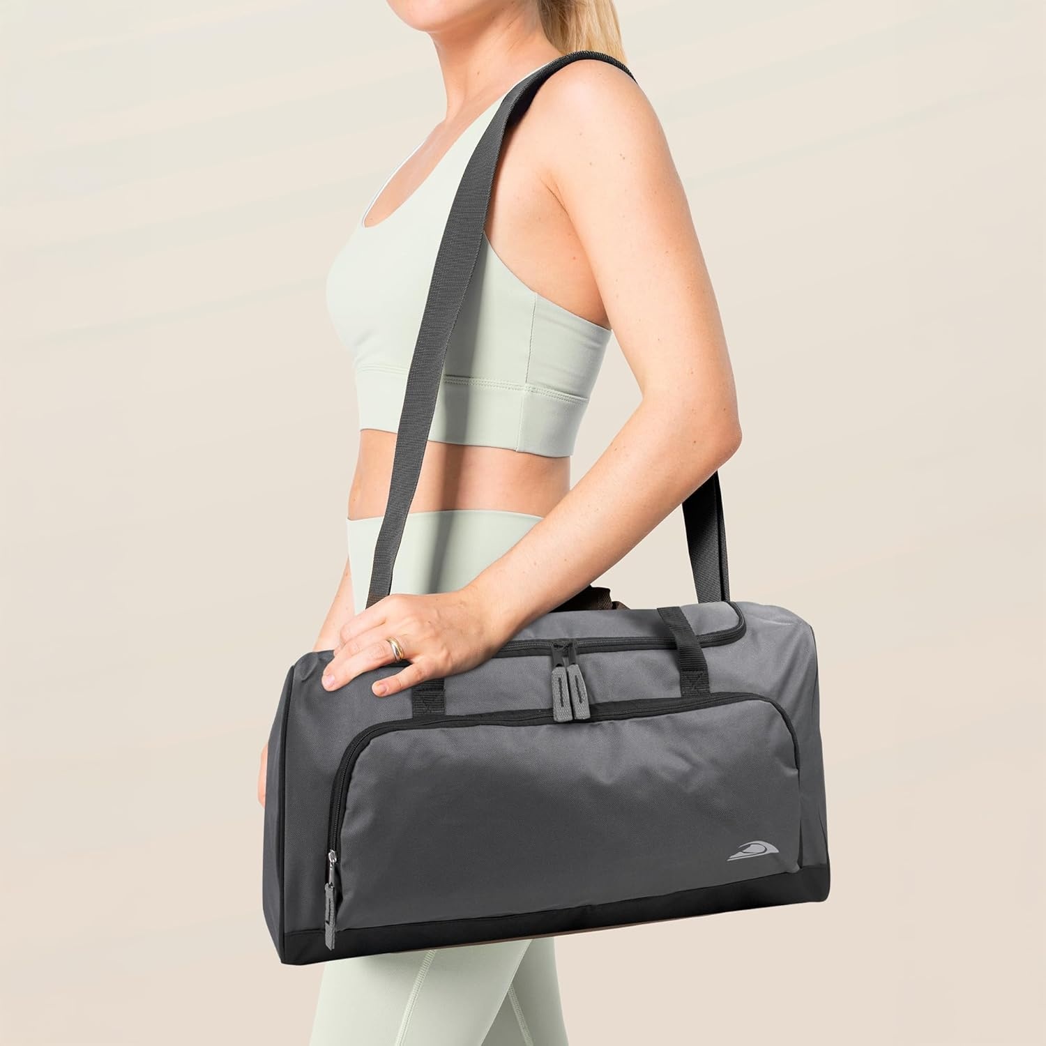 Lightweight Canvas Duffle Bags for Men & Women For Traveling, the Gym, and as Sports Equipment Bag/Organizer(Grey 2)