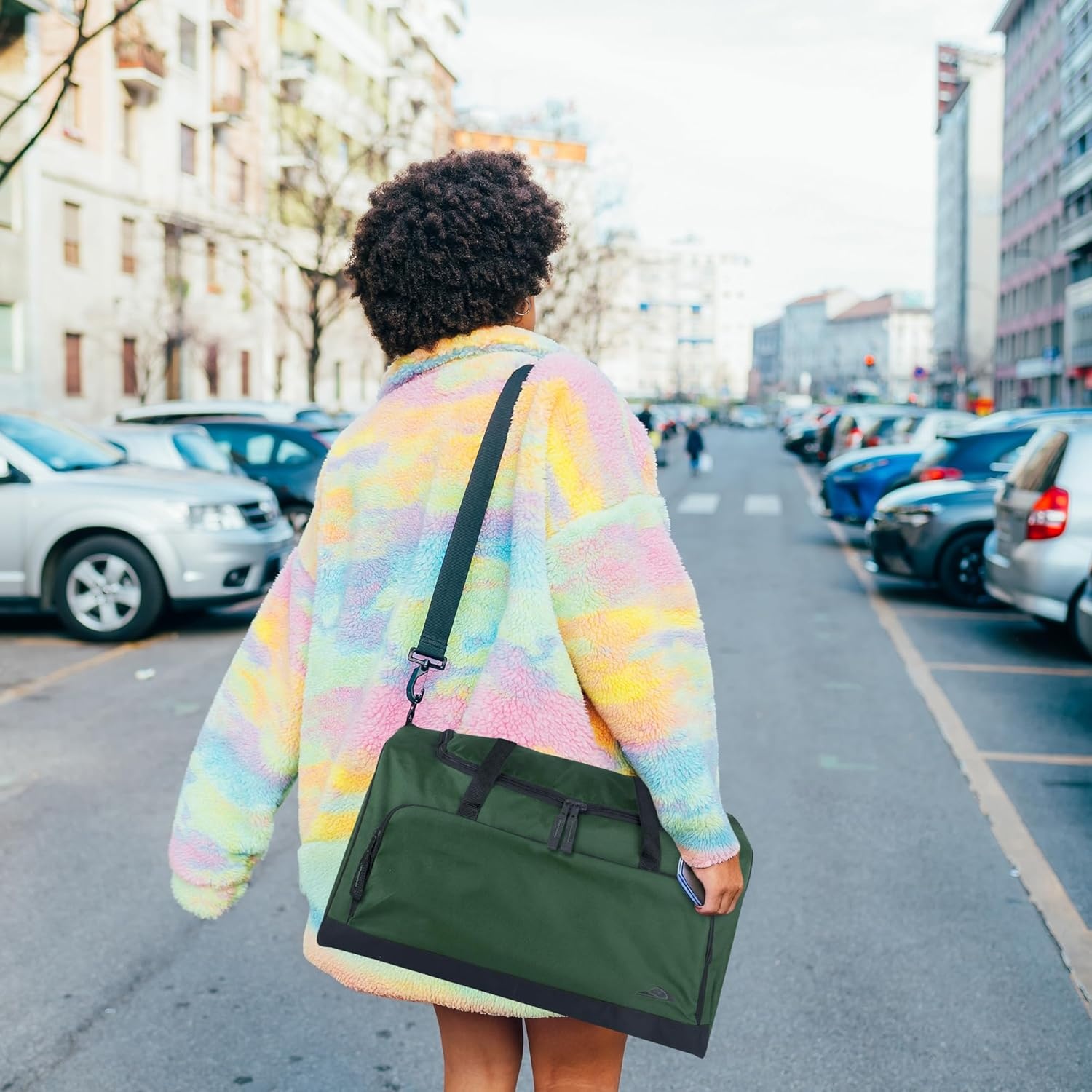 Lightweight Canvas Duffle Bags for Men & Women For Traveling, the Gym, and as Sports Equipment Bag/Organizer(Green)