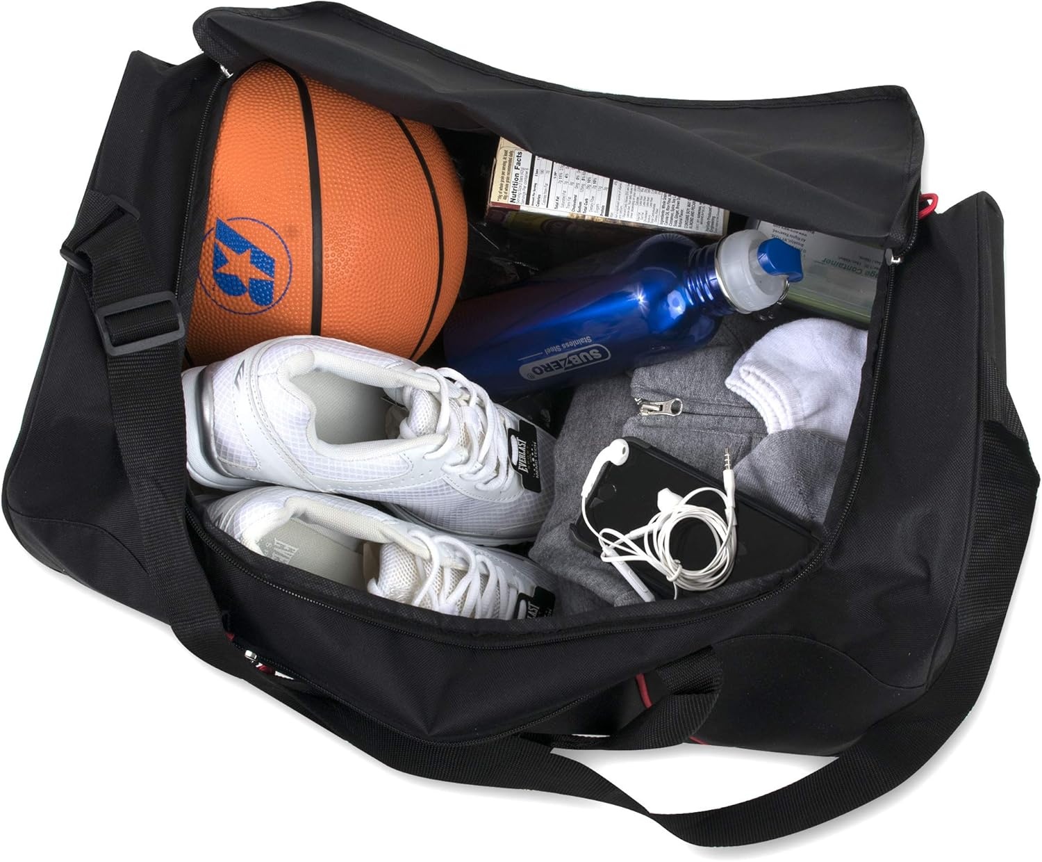 Lightweight Canvas Duffle Bags for Men & Women For Traveling, the Gym, and as Sports Equipment Bag/Organizer(Black 1)
