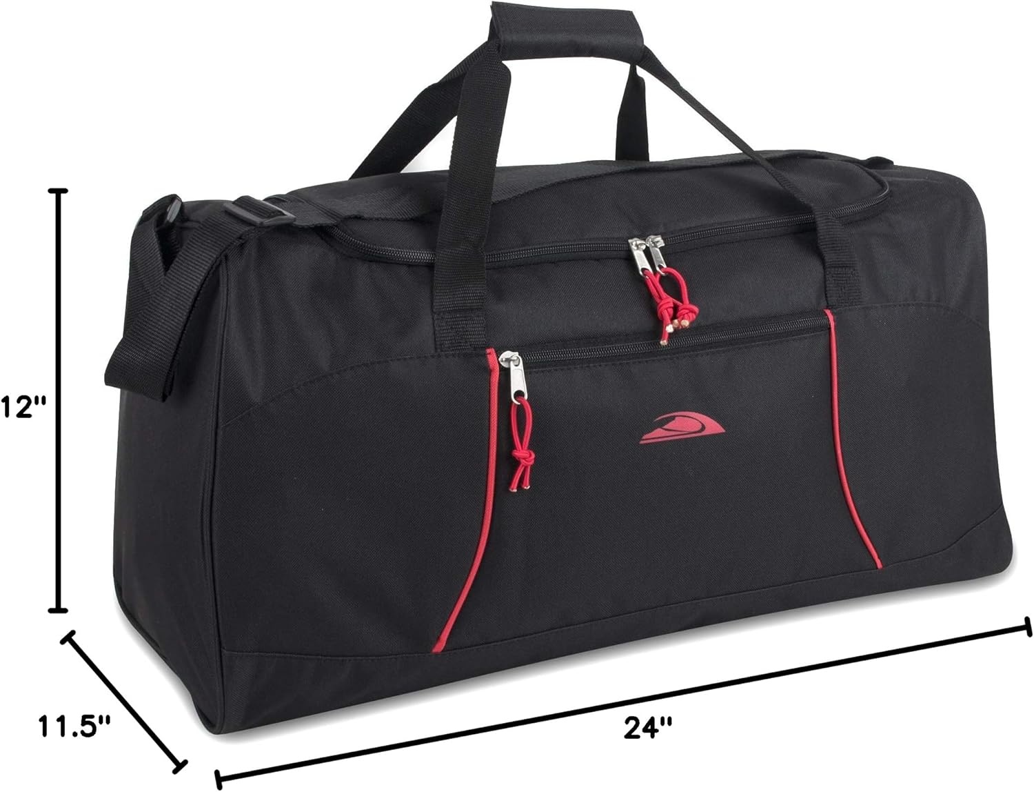 Lightweight Canvas Duffle Bags for Men & Women For Traveling, the Gym, and as Sports Equipment Bag/Organizer(Black 1)