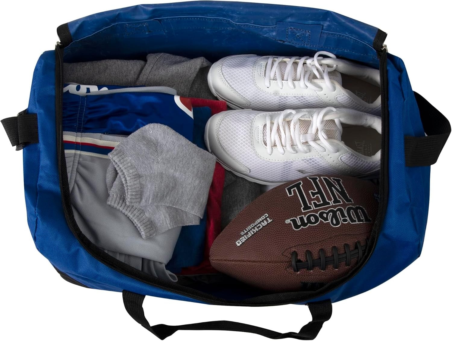 20 Inch, 40 Liter Duffel Bag for Men, Women Travel Weekender Overnight Carry-on Shoulder Duffel Tote Bag (Black)(Blue)