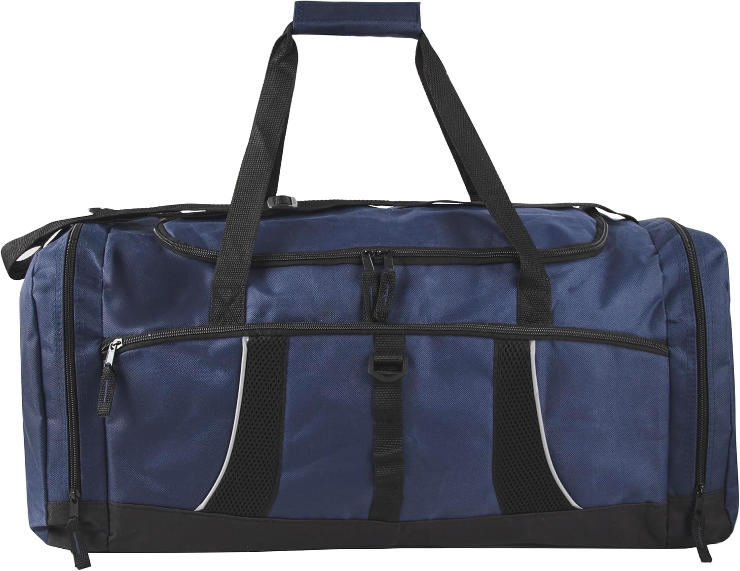 Extra Large 26 Inch 79 Liter Duffel Bag 48 Inch Long Shoulder Strap, Reflective Piping for Travel, Gym, Sports, Track, Field, Men, Women in Navy Blue(Navy Blue)