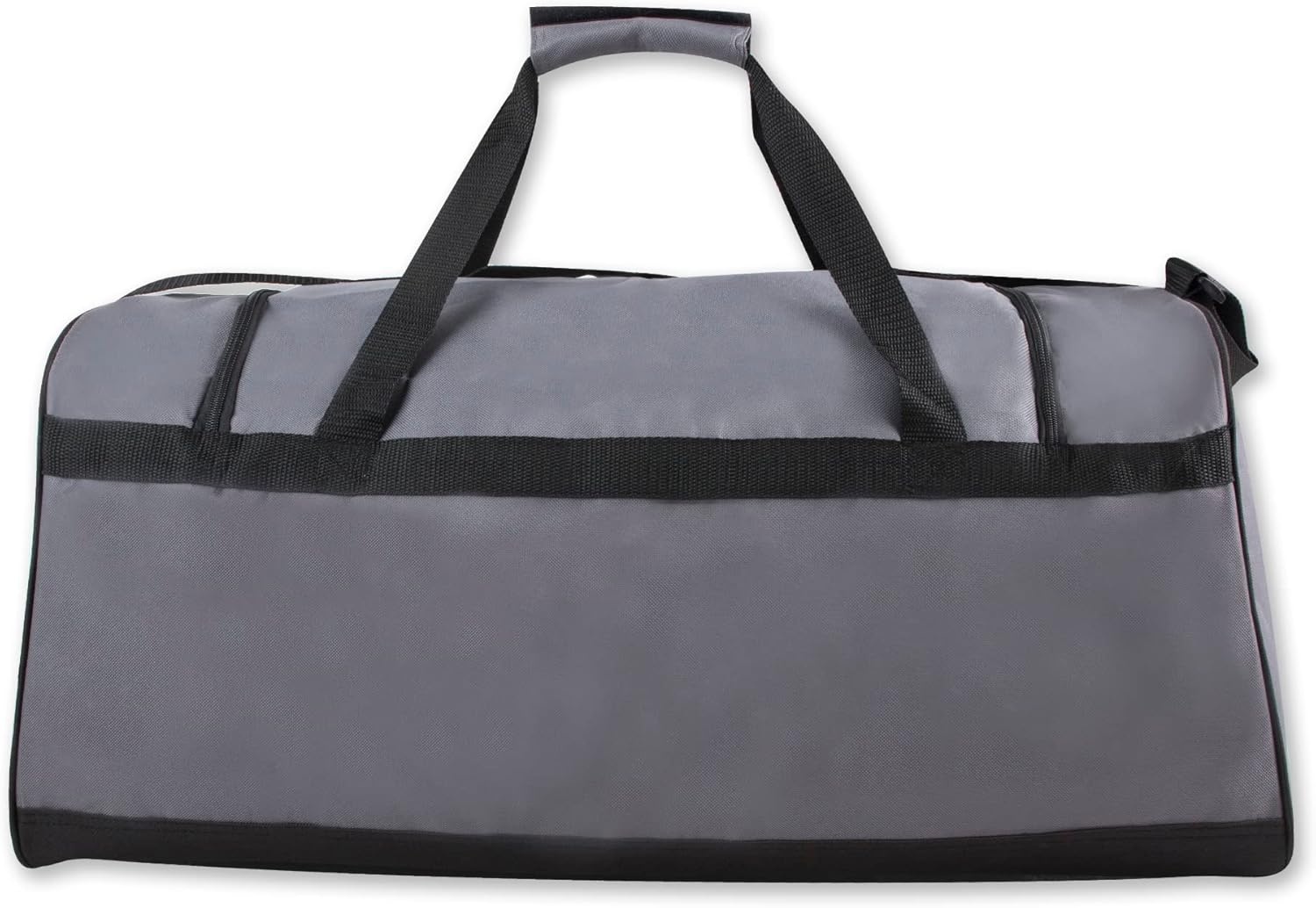 60 Liter, 26 Inch Duffle Bag – Heavy Duty Extra Large Sports Gym Equipment Travel Duffel Bag for Men and Women (Black)(Grey)