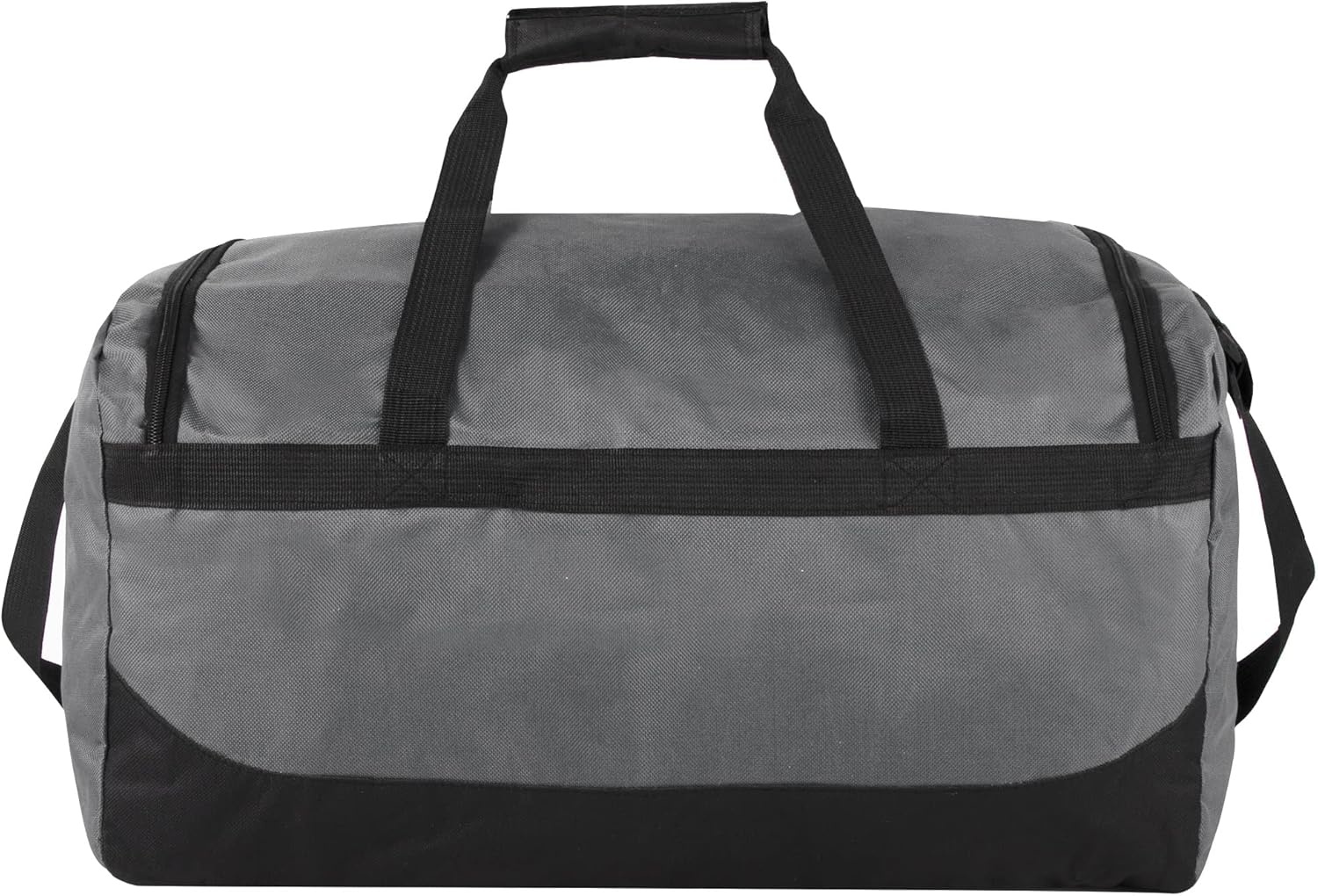 20 Inch, 40 Liter Duffel Bag for Men, Women Travel Weekender Overnight Carry-on Shoulder Duffel Tote Bag (Black)(Grey)