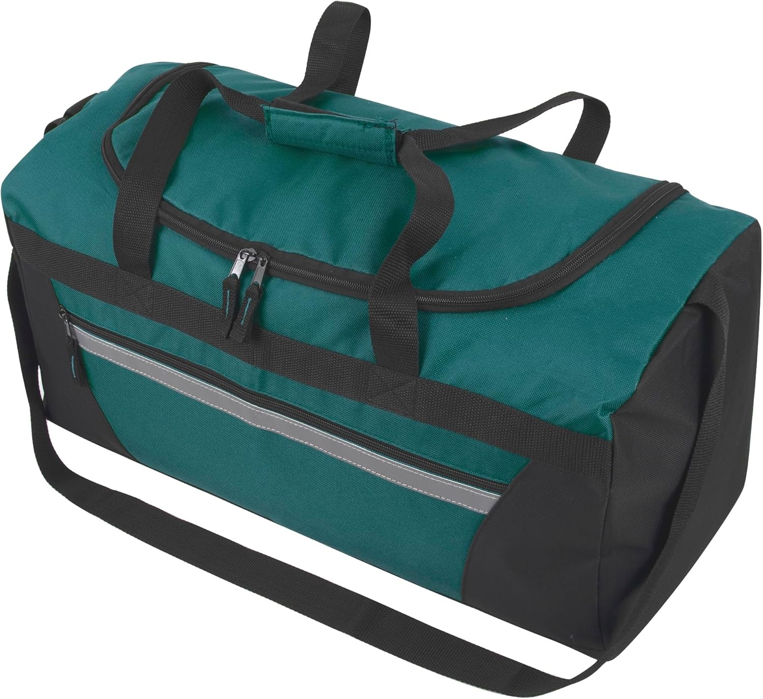 40 Liter, 22 Inch Reflective Duffle Bag with Shoulder Strap for Men, Women, Travel(Green)