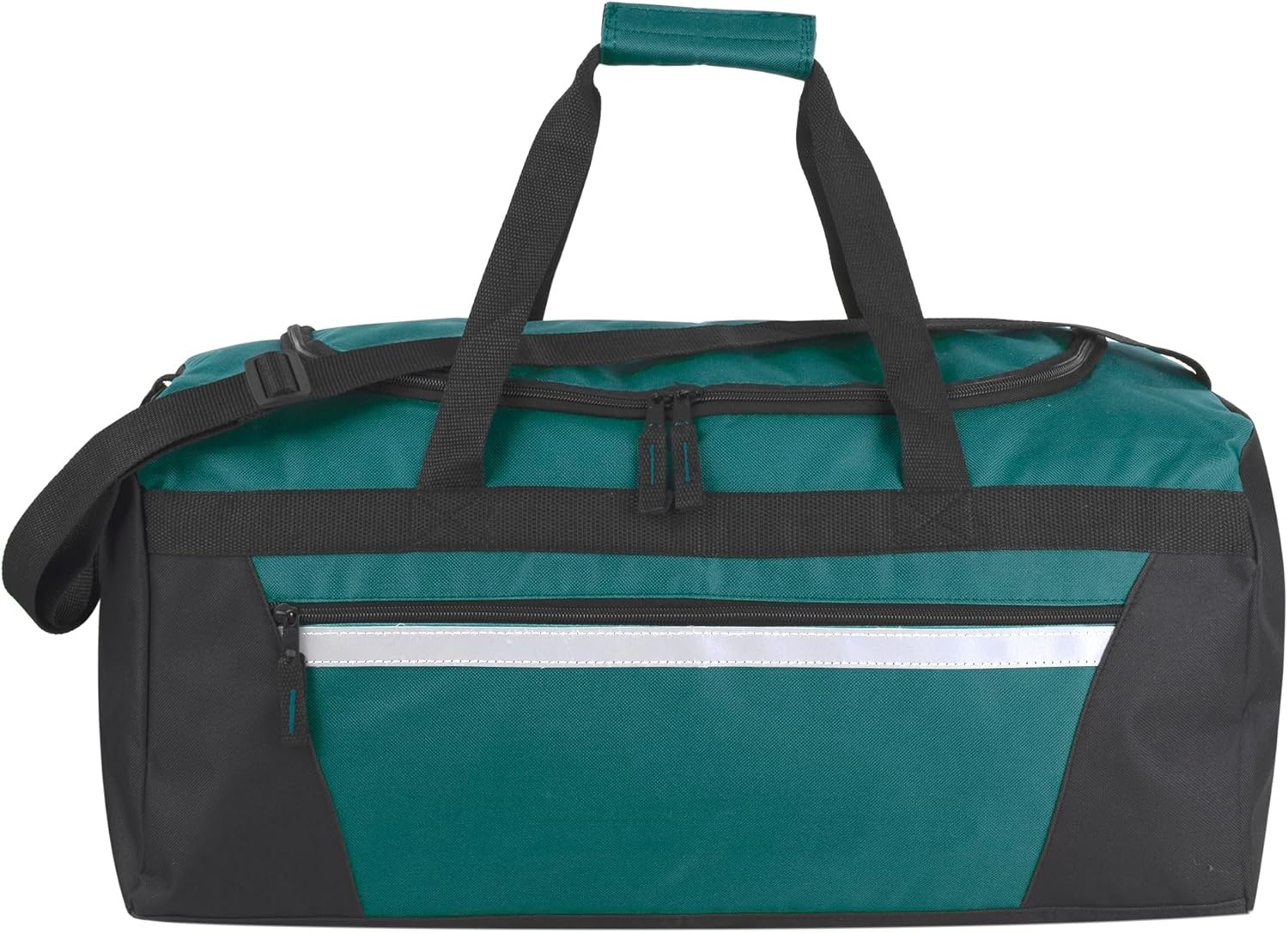40 Liter, 22 Inch Reflective Duffle Bag with Shoulder Strap for Men, Women, Travel(Green)