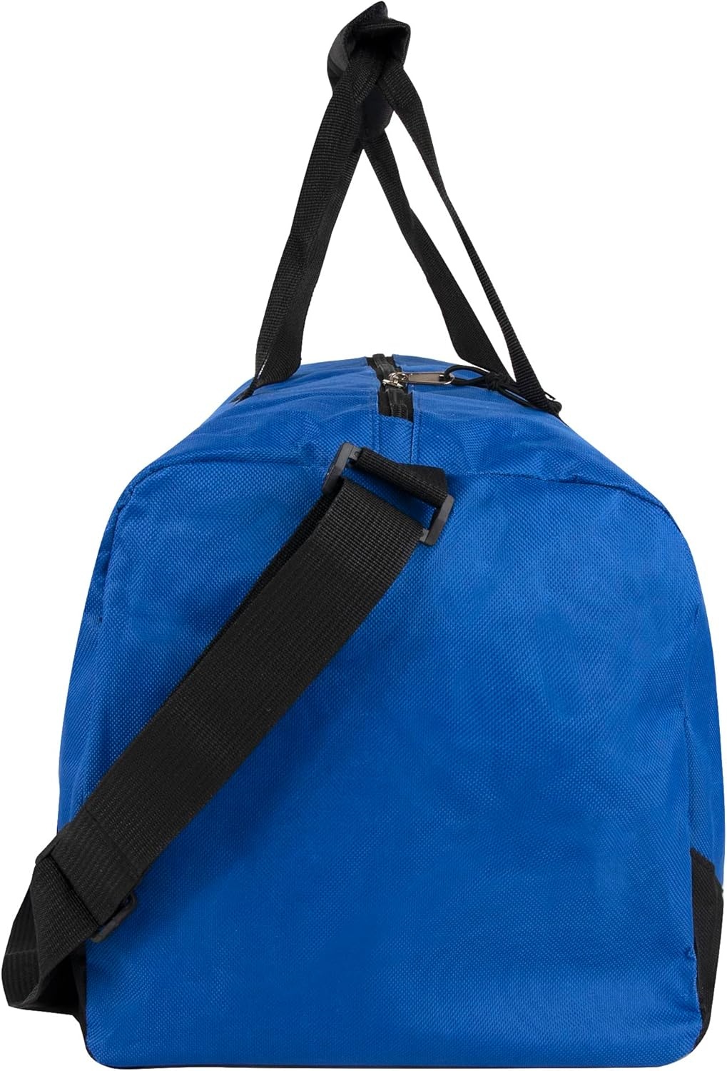 30 Liter, 17 Inch Canvas Duffle Bags for Men and Women – Travel Weekender Overnight Carry-On Shoulder Duffel Tote Bags (Grey)(Blue)
