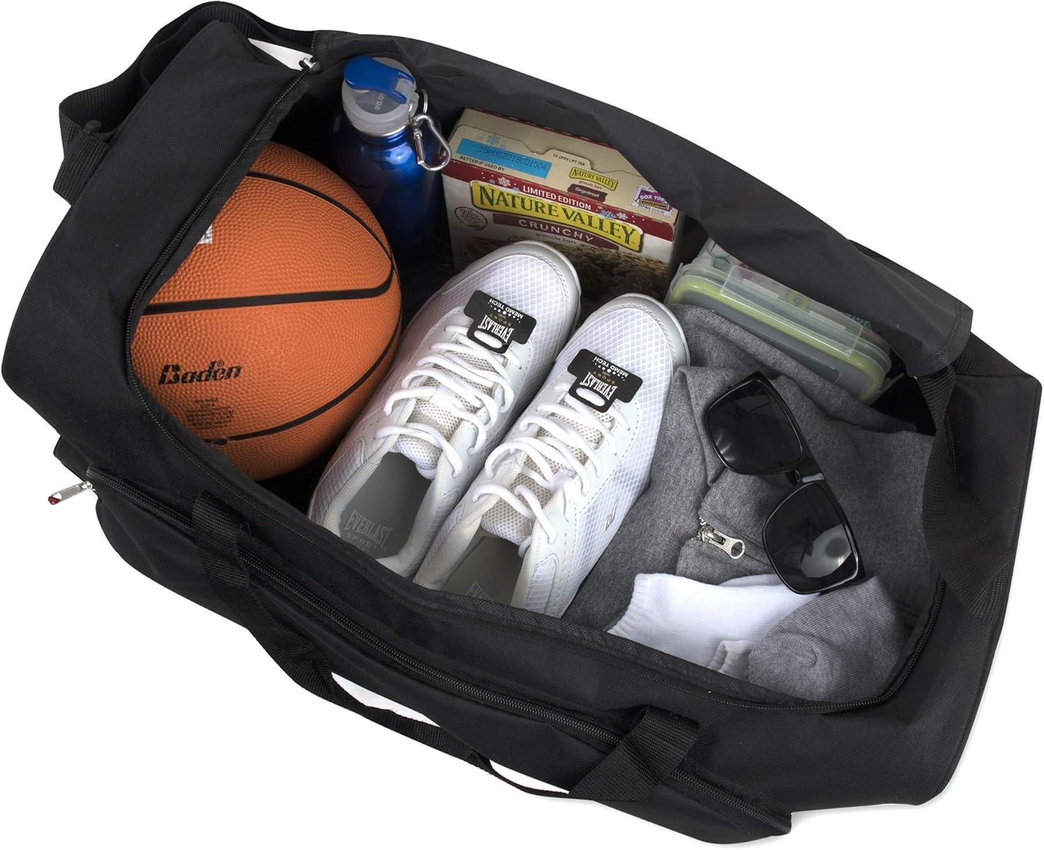 Lightweight Canvas Duffle Bags for Men & Women For Traveling, the Gym, and as Sports Equipment Bag/Organizer(Black 2)