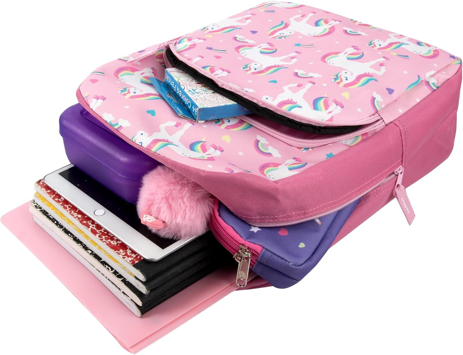 Trail maker Wholesale Kids Backpacks for Boys, Girls Bulk Backpacks 24 Pack with Fun Patterns, Adjustable Padded Straps(Female Fantastic Creature Prints)