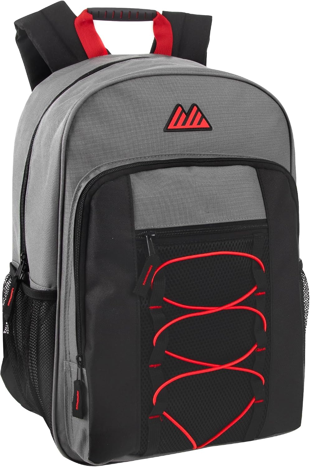 Trail maker (24 Pack) 18 Inch Heavy Duty Bulk Dual Compartment Bungee Backpacks for College, Homeless Women, Men (Light Colors Pack)(Dark Colors Pack)