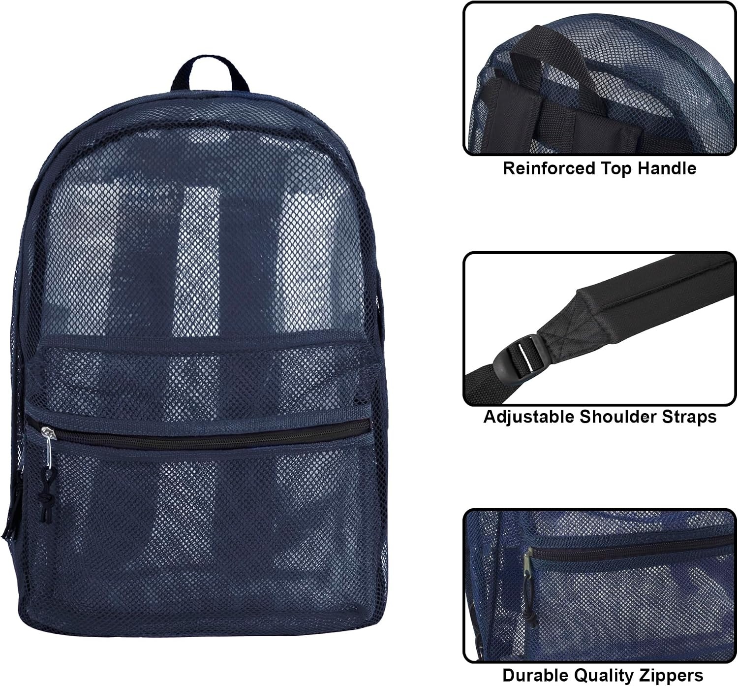 Trail maker (24 Pack) Mesh Backpack Heavy Duty Bulk Wholesale for School, Kids, Adults, Swimmers (Assorted Colors Pack)(Assorted Colors Pack)