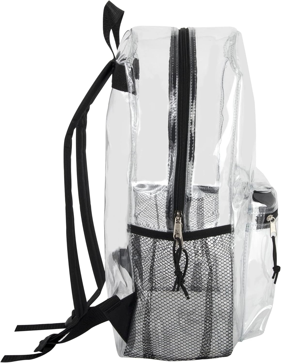Trail maker Bulk Clear Backpacks Wholesale for School 24 Pack Clear Backpacks for Boys, Girls, School, Stadium, Travel (Assorted Colors Pack)(Black Pack)