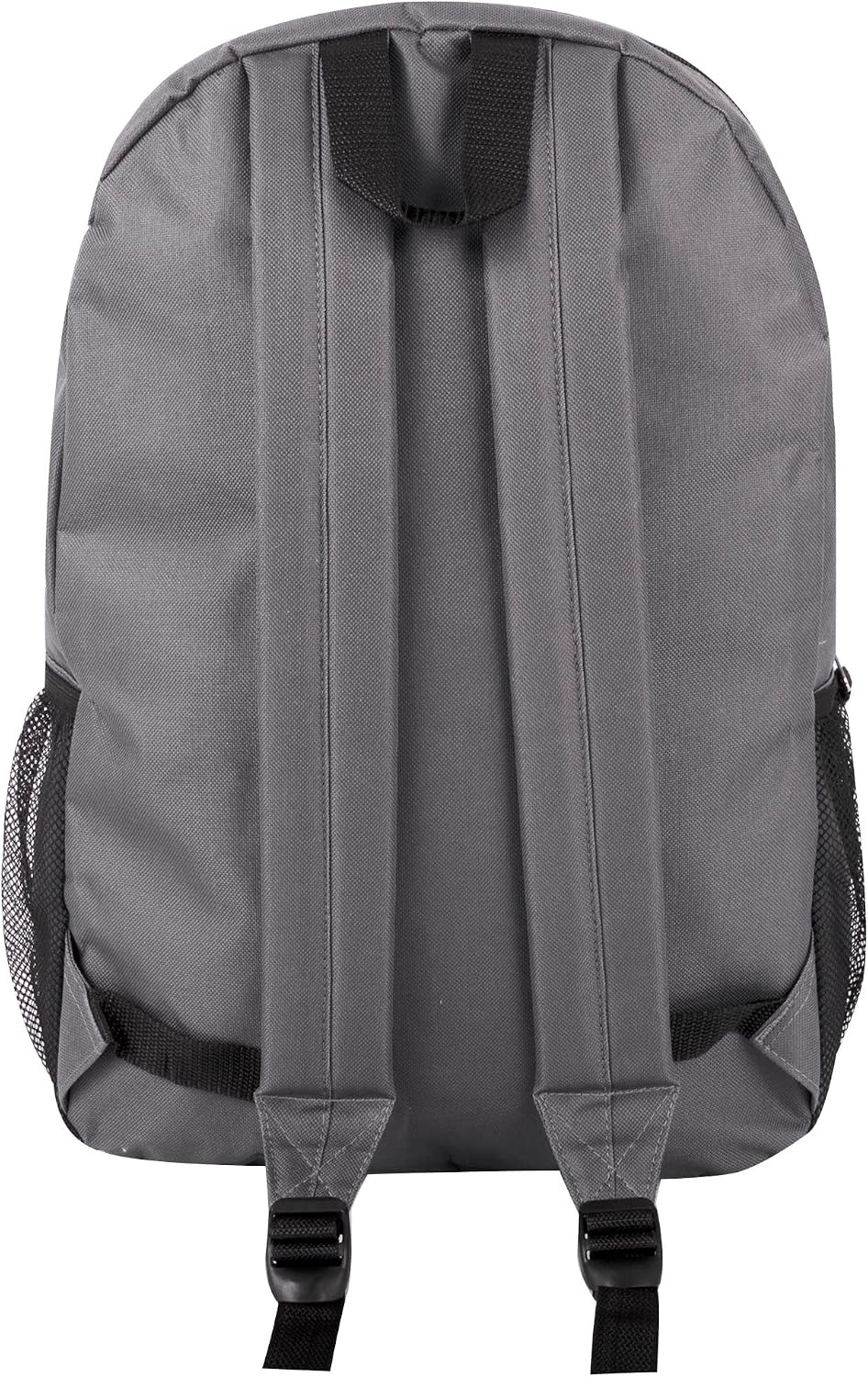 Trail maker 24 Pack 19 Inch Backpacks for Commute, Travel, Donation (Black) | Classic unisex design padded shoulder strap Side mesh water bottle pocket top carry handle Zipper Pocket gym travel bookbags((24 Pack) Gray)