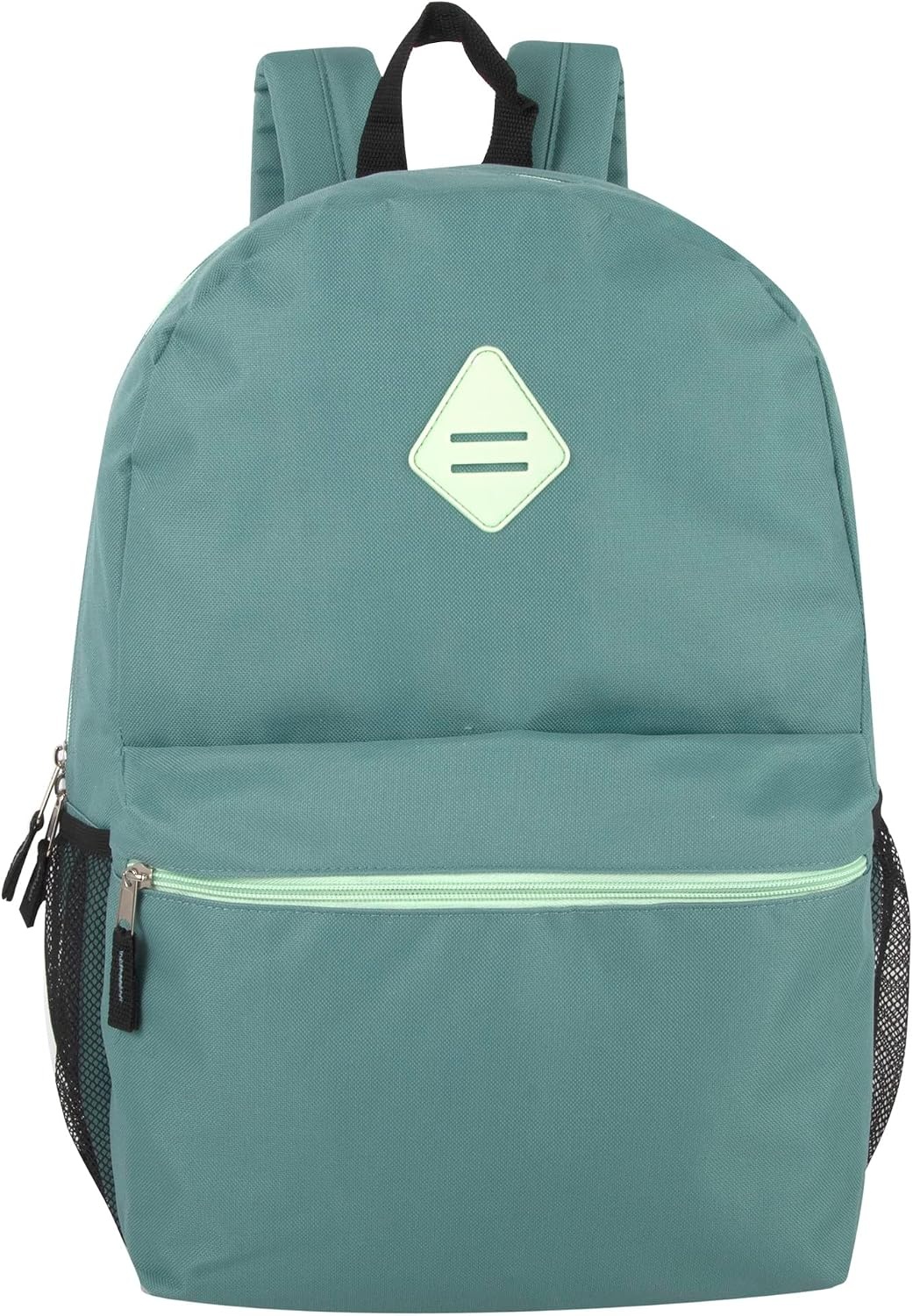 Trail maker 24 Pack 19 Inch Backpacks for Commute, Travel, Donation (Black) | Classic unisex design padded shoulder strap Side mesh water bottle pocket top carry handle Zipper Pocket gym travel bookbags((24 Pack) Turquoise)