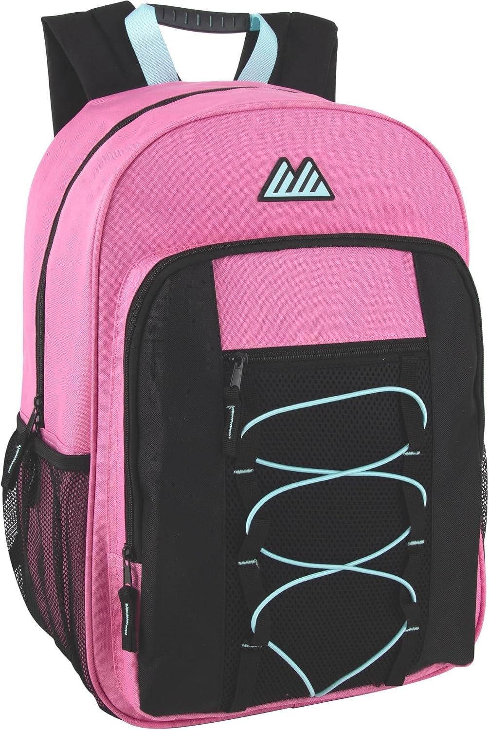 Trail maker (24 Pack) 18 Inch Heavy Duty Bulk Dual Compartment Bungee Backpacks for College, Homeless Women, Men (Light Colors Pack)(Light Colors Pack)