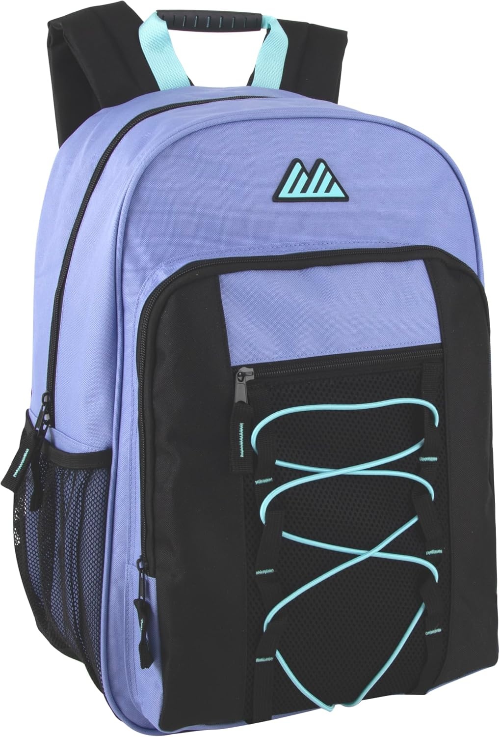 Trail maker (24 Pack) 18 Inch Heavy Duty Bulk Dual Compartment Bungee Backpacks for College, Homeless Women, Men (Light Colors Pack)(Light Colors Pack)