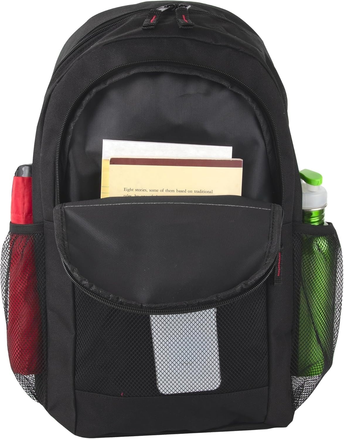 Summit Ridge 24 Pack Bulk Reflective Backpacks Wholesale for College Men, Women, Homeless Adults (Female Colors Pack)(All Black Pack)