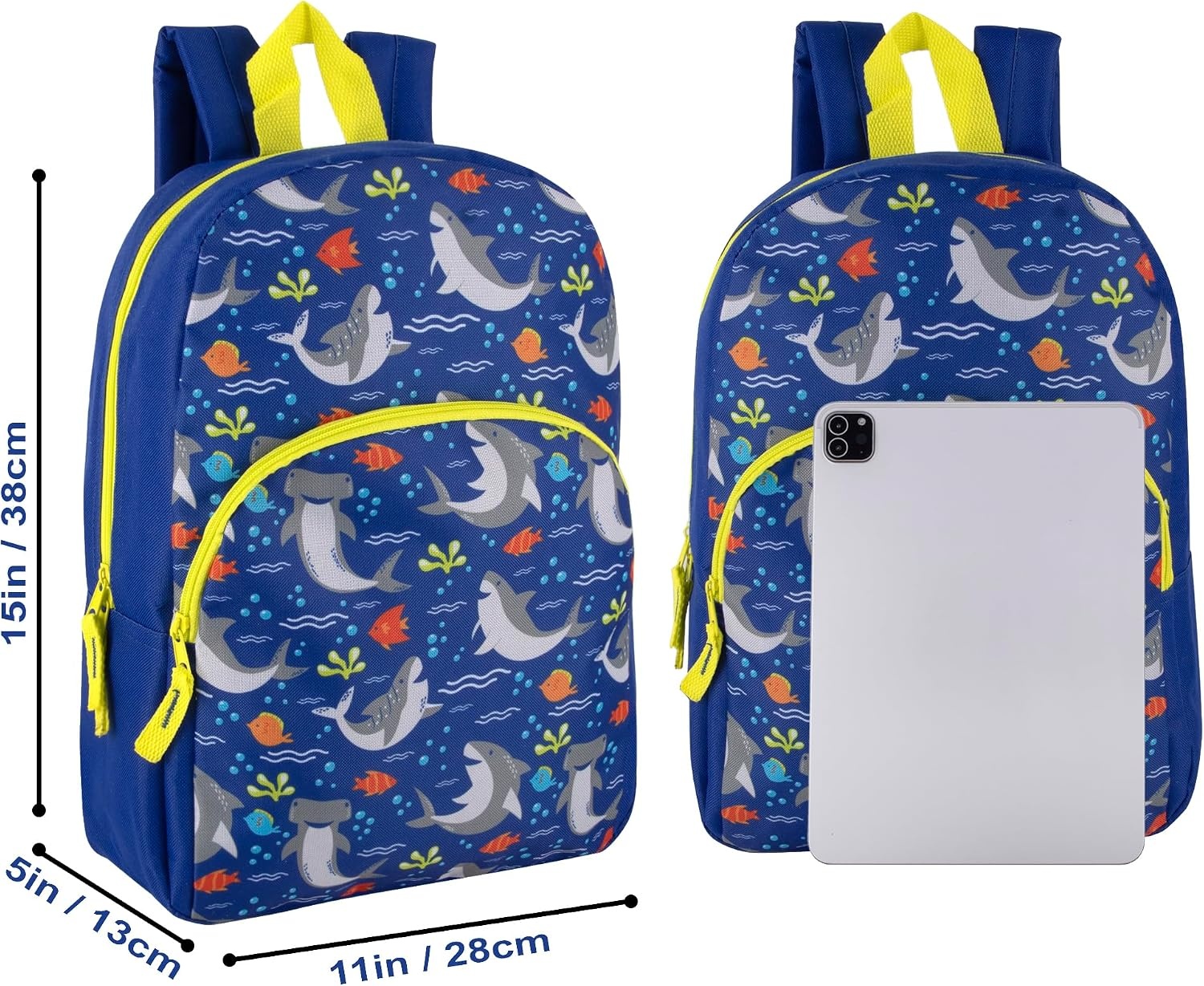 Trail maker Wholesale Kids Backpacks for Boys, Girls Bulk Backpacks 24 Pack with Fun Patterns, Adjustable Padded Straps(Male Fantastic Creature Prints)