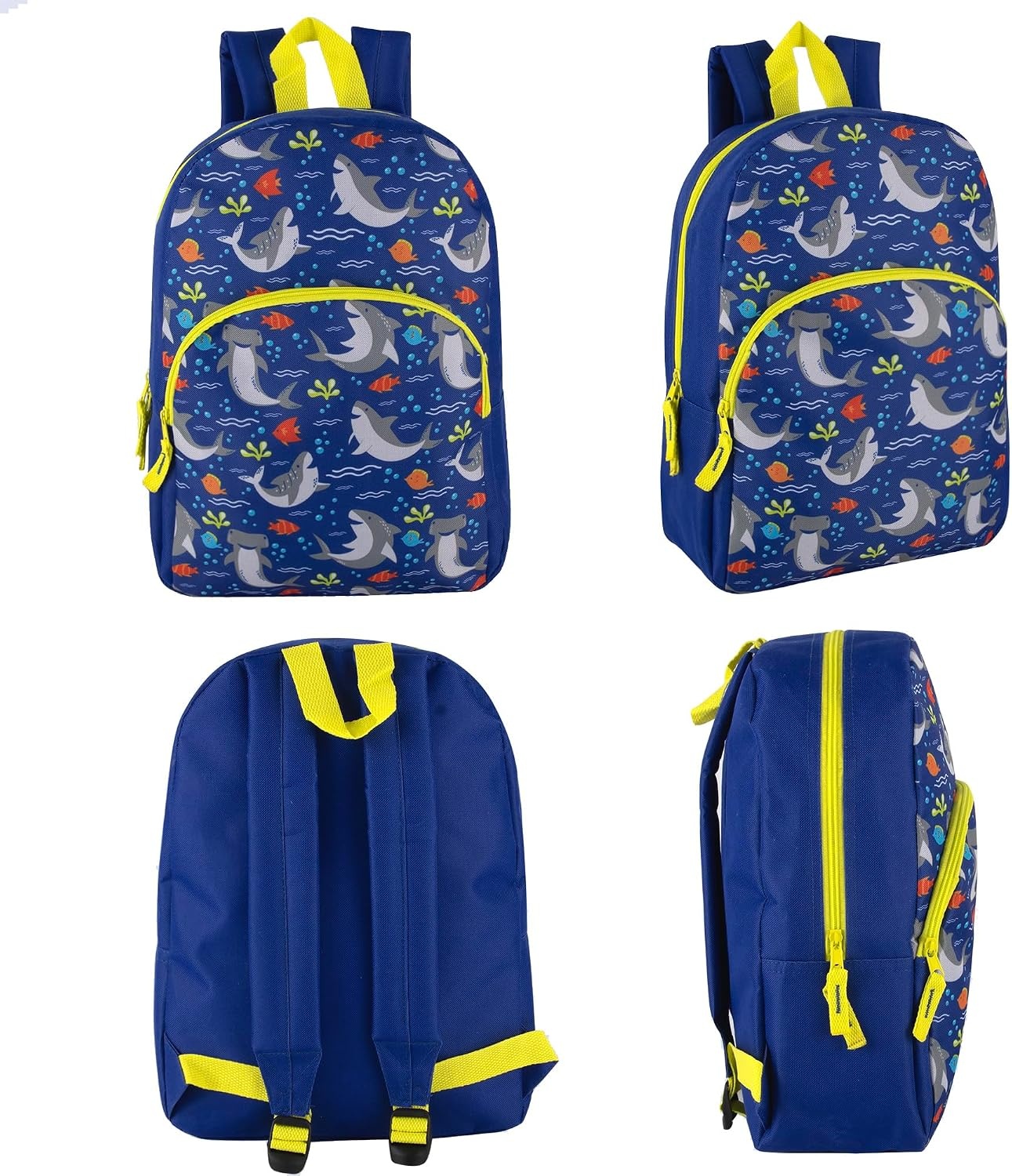Trail maker Wholesale Kids Backpacks for Boys, Girls Bulk Backpacks 24 Pack with Fun Patterns, Adjustable Padded Straps(Male Fantastic Creature Prints)