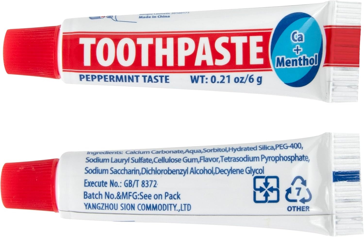 100 Pack .60 oz Peppermint Travel Size Toothpaste – Hospitality, Hotel, Travel, Donation, Homeless, Charity (100 Tubes .60 Ounce Each)(0.21 Ounce (100 Pack))