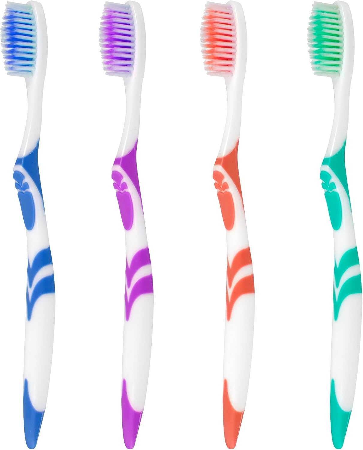 Trail maker 100 Pack 46 Soft Bristle Head Toothbrushes in Assorted Colors – Hospitality, Hotel, Charity, Donation(1 Count (Pack of 100))