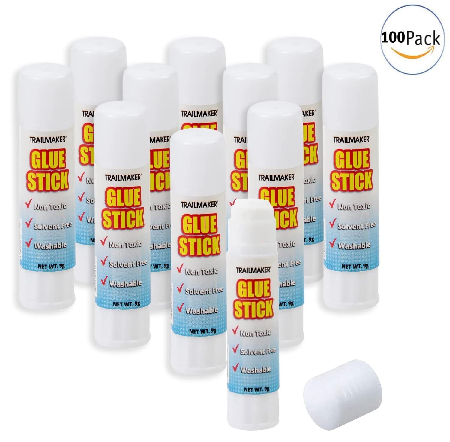 100 Pack Glue Sticks Bulk for Kids, Classroom, School, Crafts, Crafting, Scrapbooking – Dries Clear, Washable 100 Pack Wholesale Glue Sticks Bulk for Classroom Pack