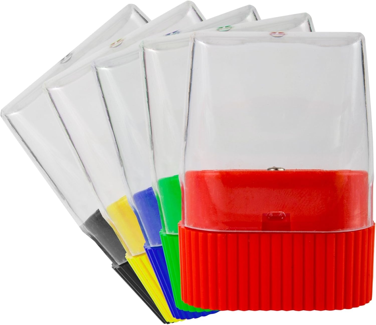 25 Pack Handheld Manual Pencil Sharpeners in Bulk Plastic Pencil Sharpeners for School, Kids, Teachers – Use for Colored Pencils, #2 Pencils, Crafts, Art Classrooms, Camp(100 Sharpeners Pack)