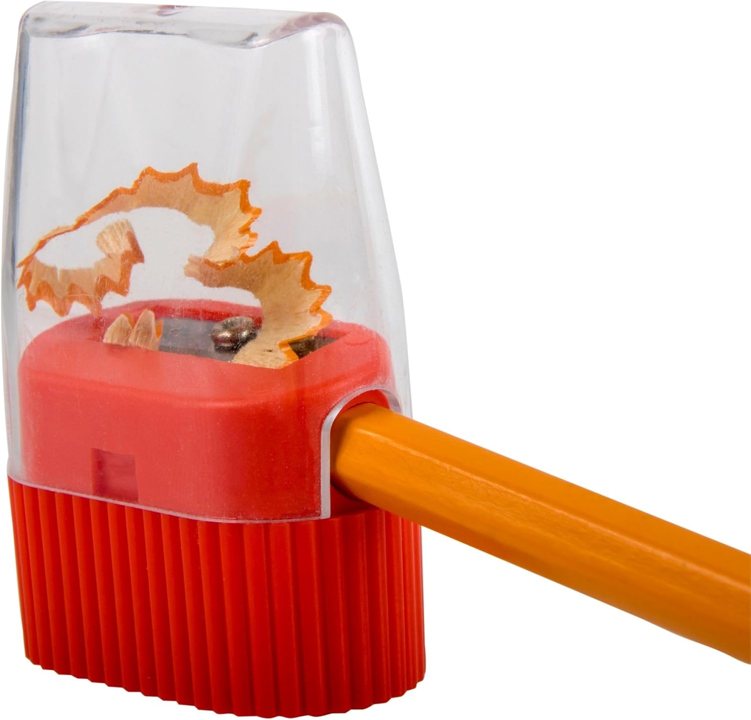 25 Pack Handheld Manual Pencil Sharpeners in Bulk Plastic Pencil Sharpeners for School, Kids, Teachers – Use for Colored Pencils, #2 Pencils, Crafts, Art Classrooms, Camp(100 Sharpeners Pack)