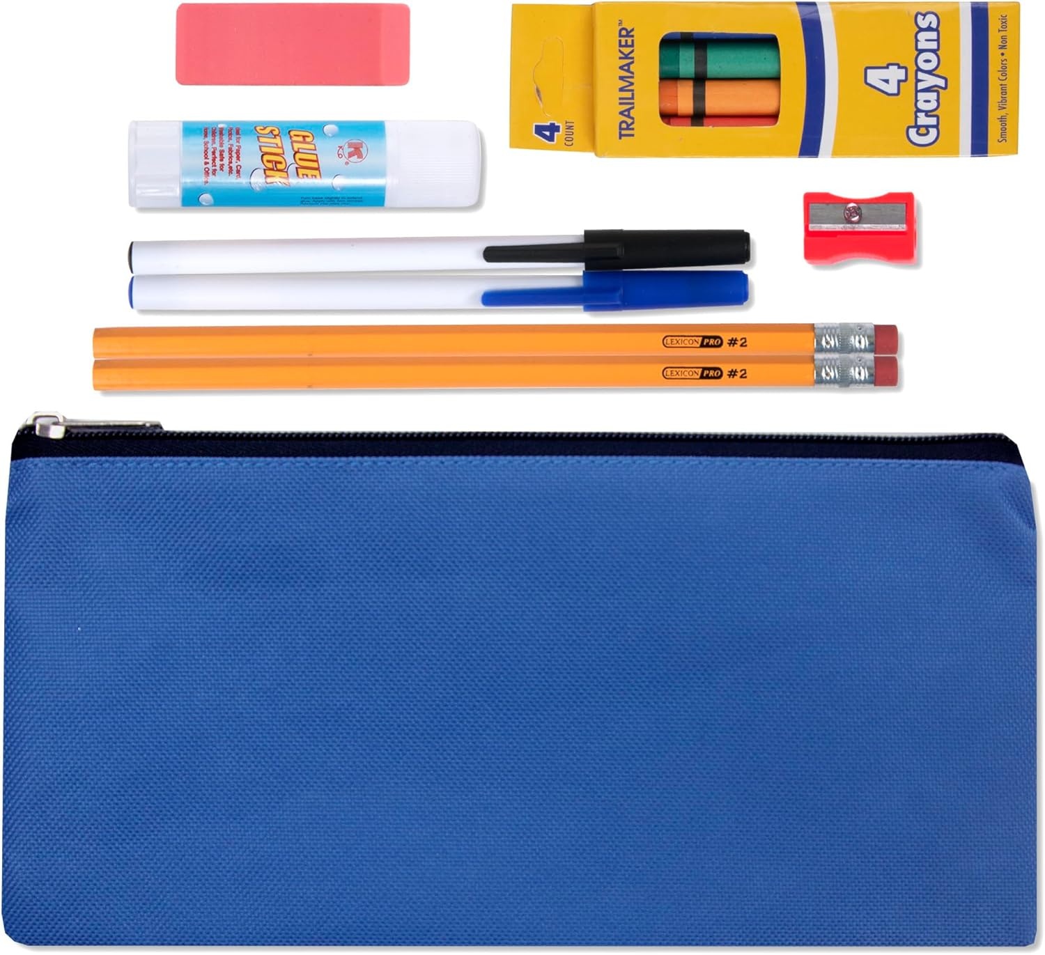 Trail maker (48 Pack) Bulk School Supply Kits for Kids – 12 Pieces Per Kit, Individually Packaged Pencil Case Sets with Classroom Supplies | Kindergarten–K-6 Back to School & Donation Ready