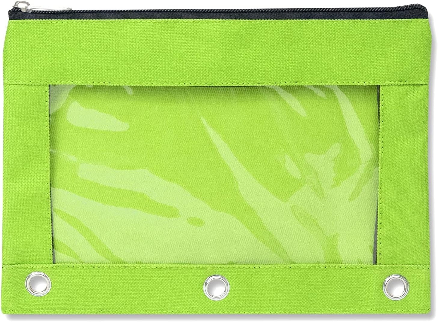 Trail maker 25 Pack Clear Pencil Pouch for 3 Ring Binder Bulk Pencil Pouch Bags for Binder with See Through Window and Zipper | Pencil Pouches for Office, Budgets