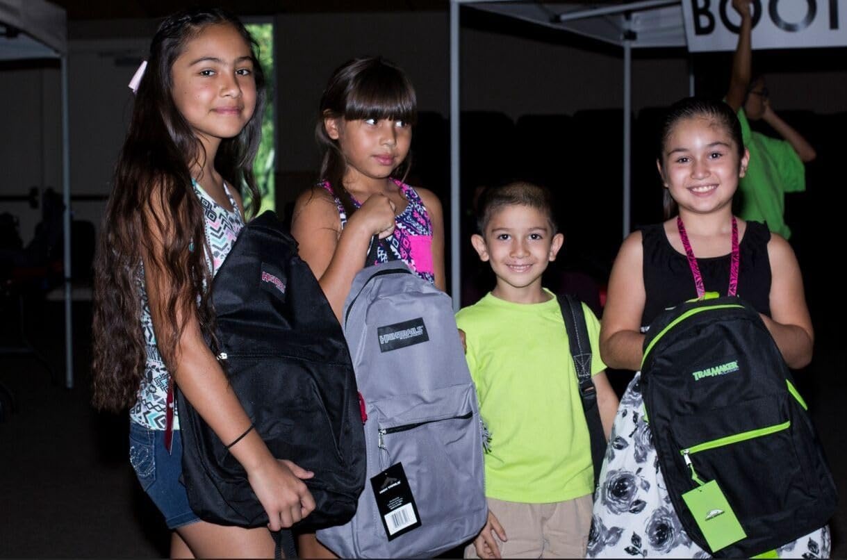 Trail maker 24 Pack 17 Inch Backpacks in Bulk Backpacks for Boys, Girls, School, and Homeless Donation(Black Color Trim Pack)