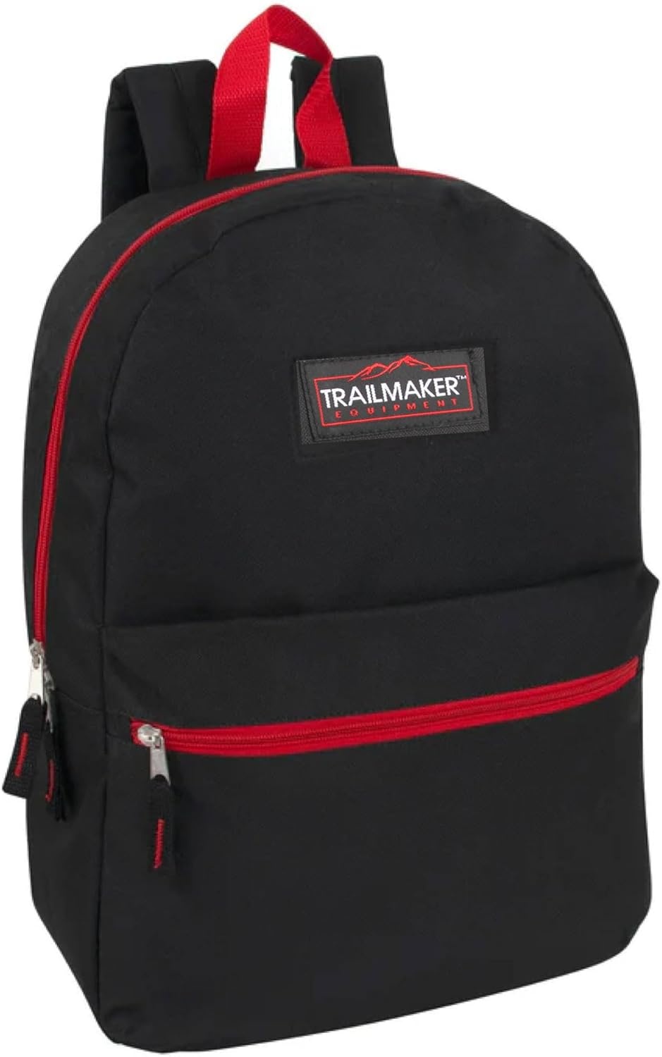 Trail maker 24 Pack 17 Inch Backpacks in Bulk Backpacks for Boys, Girls, School, and Homeless Donation(Black Color Trim Pack)