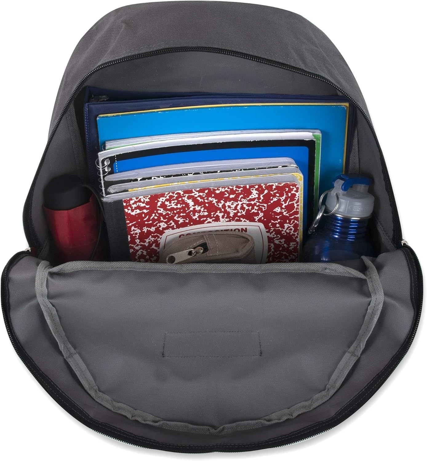 Trail maker 24 Pack 17 Inch Backpacks in Bulk Backpacks for Boys, Girls, School, and Homeless Donation(Gray)