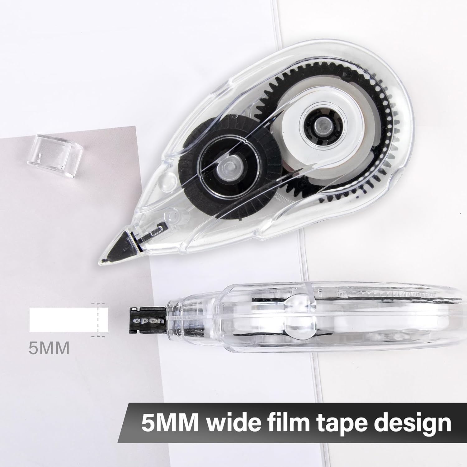 Trail maker White Out Correction Tape Bulk, 100 Pack Correction Tape Easy To Use Applicator for Instant Corrections, 20 Ft. / 6 Meters Each, Mini Rolls for School, Office Supplies(100)