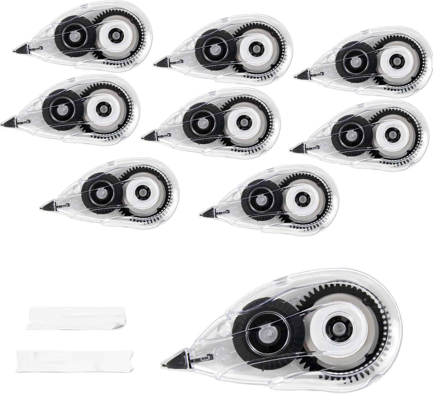 Trail maker White Out Correction Tape Bulk, 100 Pack Correction Tape Easy To Use Applicator for Instant Corrections, 20 Ft. / 6 Meters Each, Mini Rolls for School, Office Supplies(100)