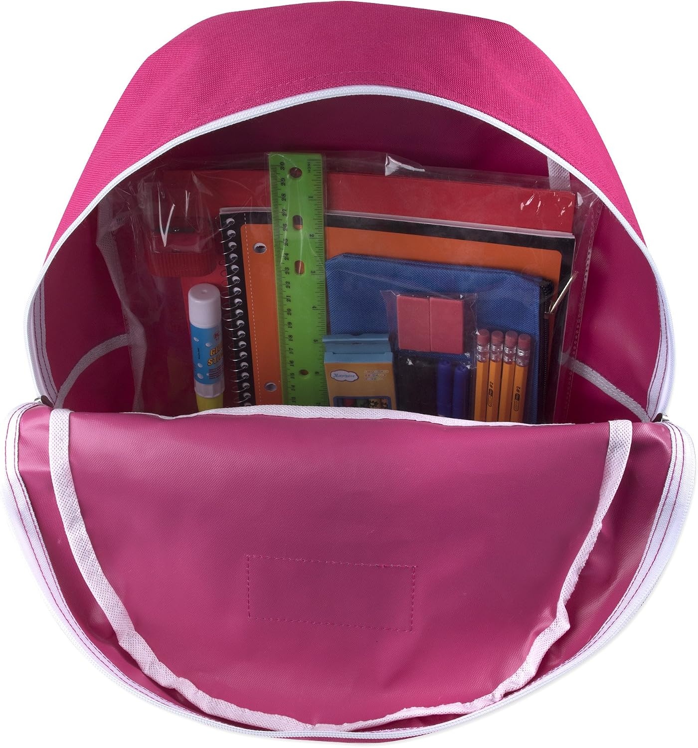 24 Pack Bulk Backpacks with School Supplies for Kids – Trailmaker Wholesale Backpack and School Supplies Kits(Girls Colors Pack)