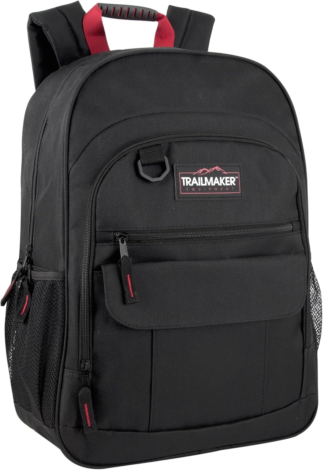Trail maker 24 Pack Multipocketed, Rubber Grip Handle 18 Inch Backpacks, Padded Shoulder Straps for Travel, Commute((24 Pack) Assorted Dark Colors)
