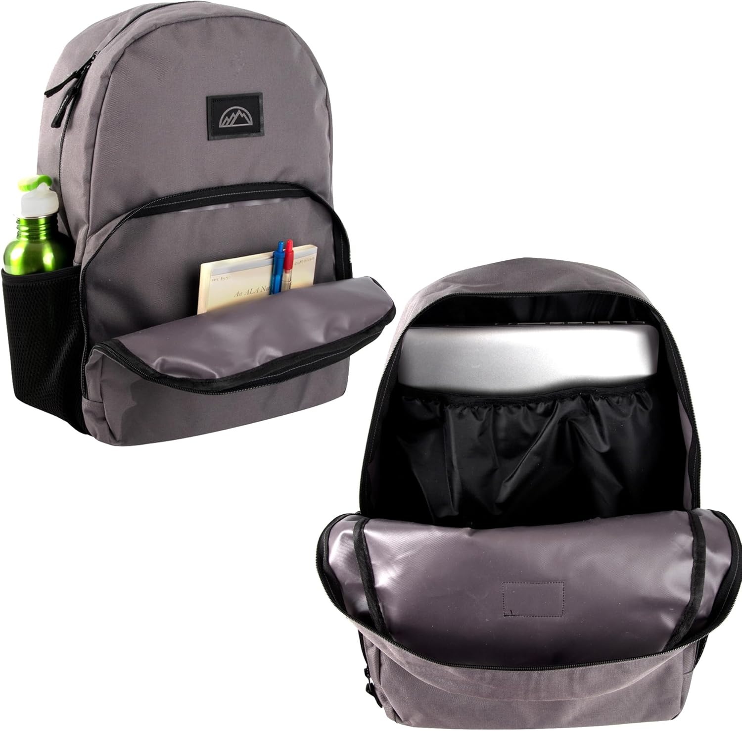 Summit Ridge 17 Inch Laptop Backpacks 24 Pack, Large Pockets, Mesh Shoulder Straps for Travel, Commute((24 Pack) Assorted Colors)