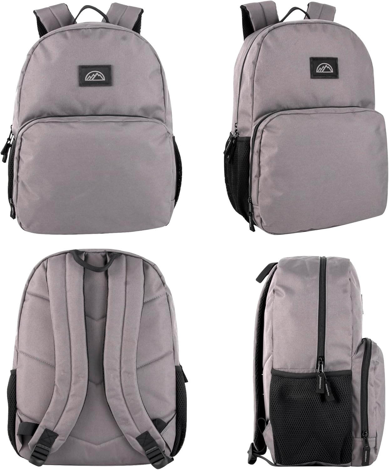 Summit Ridge 17 Inch Laptop Backpacks 24 Pack, Large Pockets, Mesh Shoulder Straps for Travel, Commute((24 Pack) Assorted Colors)