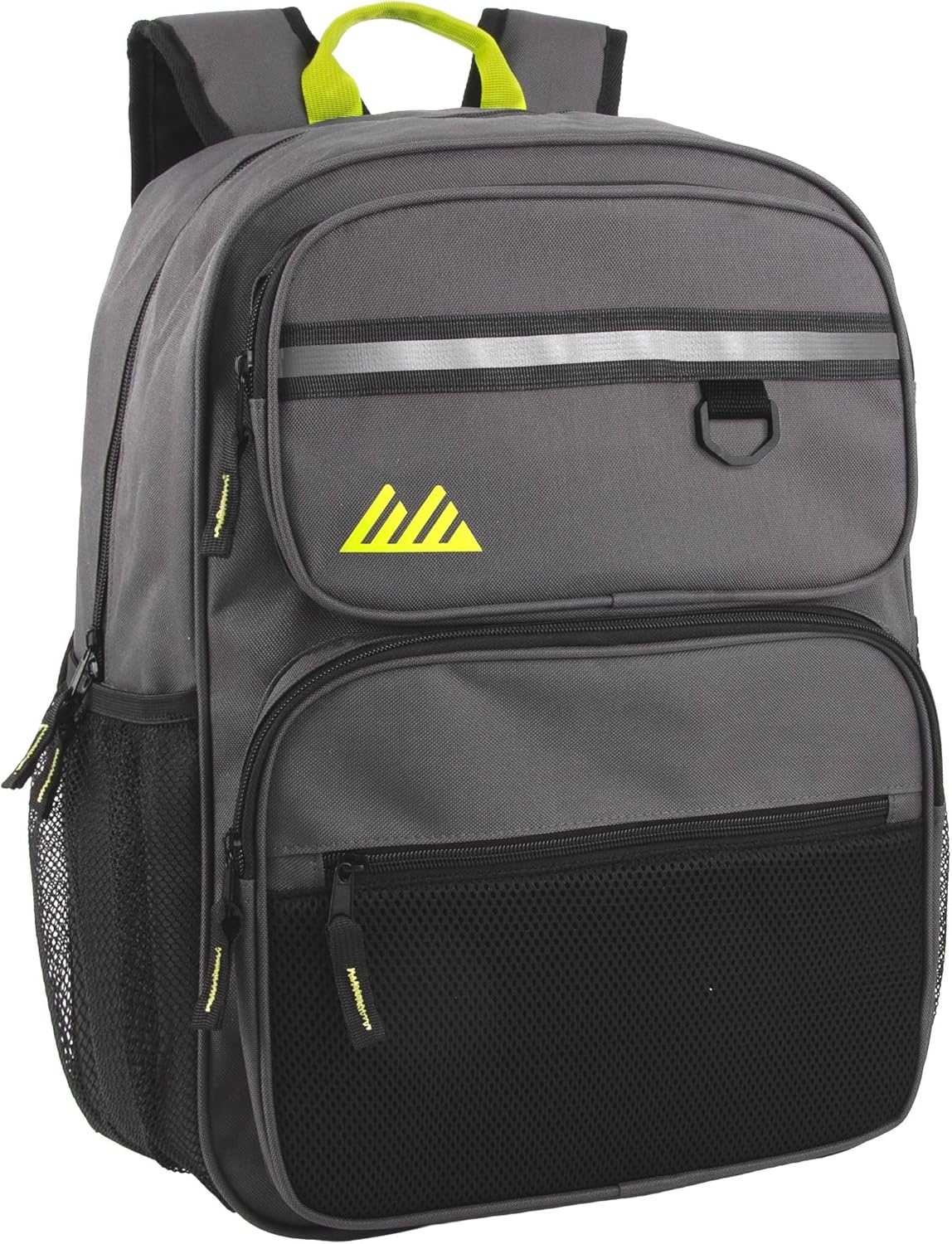 Summit Ridge 24 Pack Reflective Multipocket 17 Inch Backpacks, Padded Shoulder Straps for Travel, Commute((24 Pack) Classic Assorted Colors)