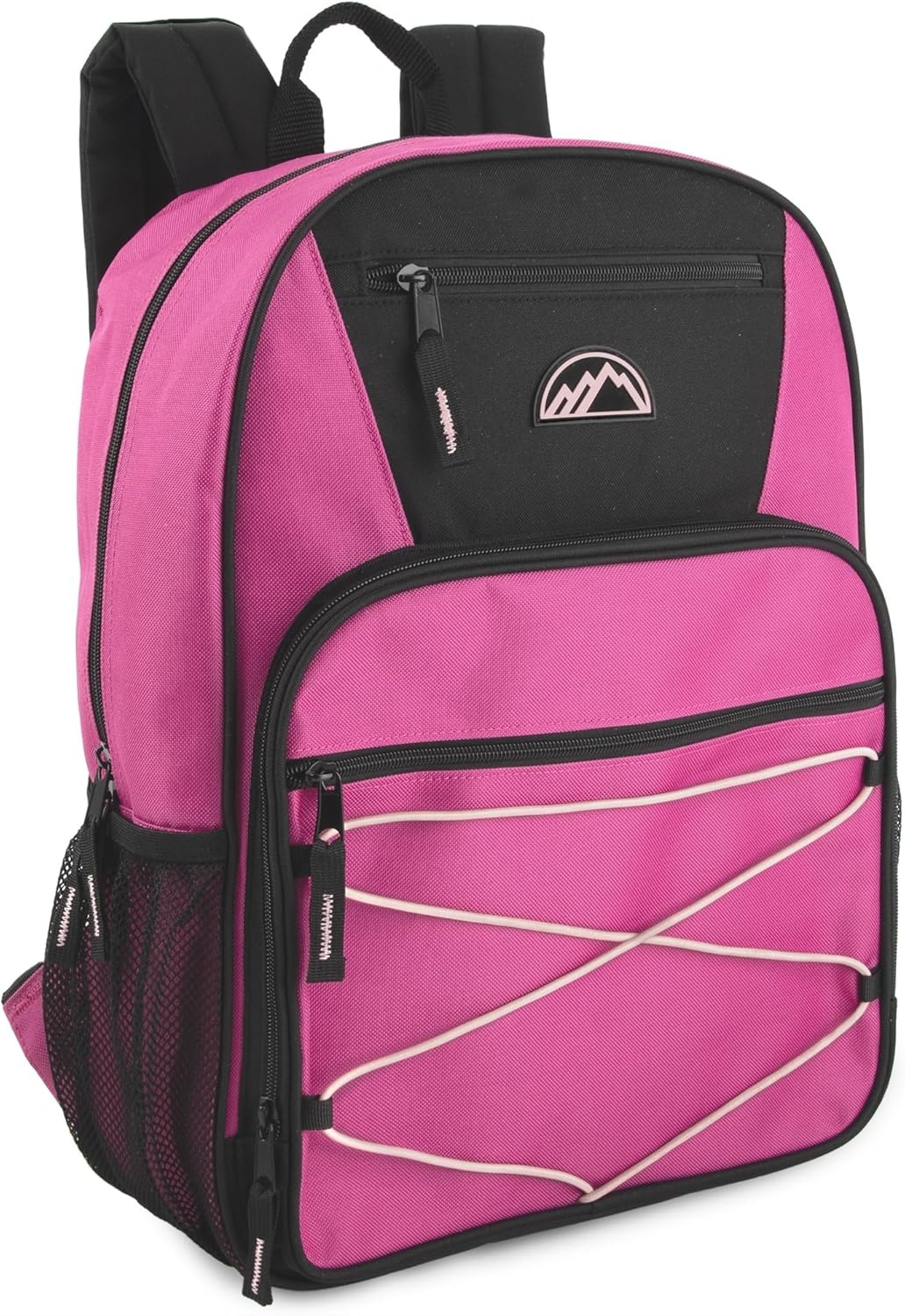 Trail maker 24 Pack Multipocket 17 Inch Bungee Cord Sport Backpacks for Travel, Commute((24 Pack) Pastel Colors)